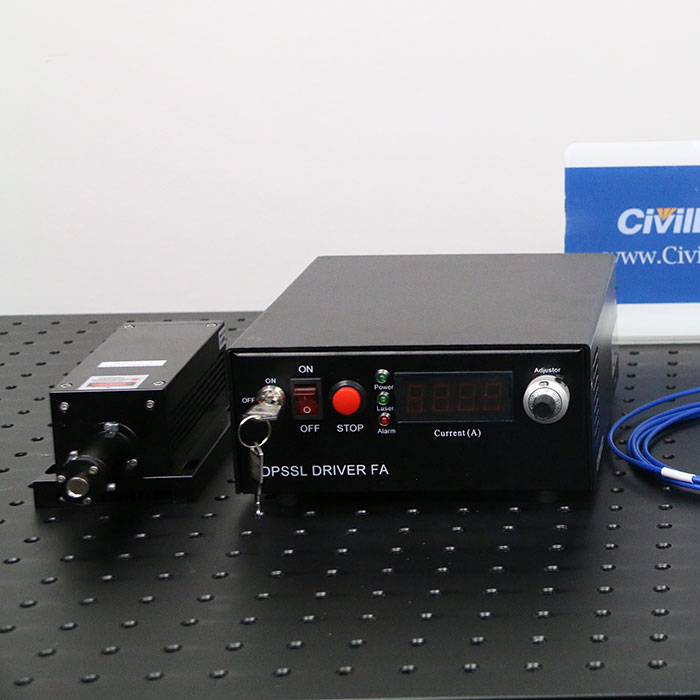 1177nm 100mW DPSS Fiber coupled Invisible laser with power supply - Click Image to Close